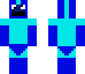cookie monster in megaman suit