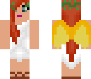 greek goddess girl with golden wings