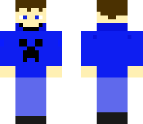blue creeper hoodie