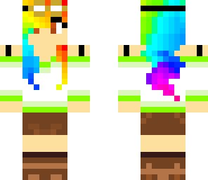 skylord with rainbow hair