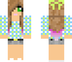 cute girl with dyed tips fixed