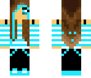 cool blue girl