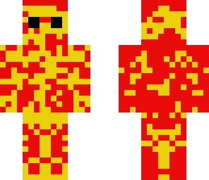 man of red of yellow