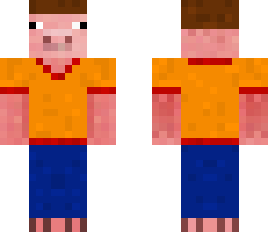 pig boy in orange
