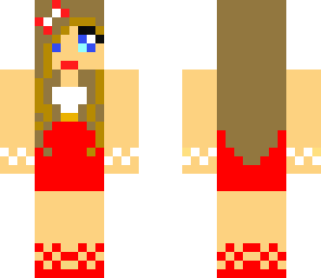 christmas girl in pretty dress