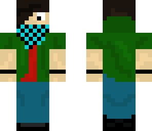 me with green jacket