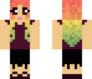 rainbow haired girl
