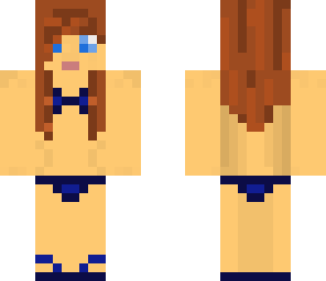 blue bikini girl