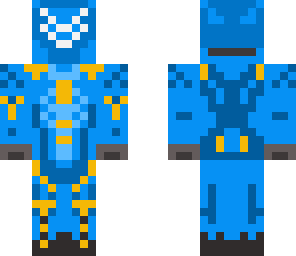 halo 4 blue and yellow venator armour
