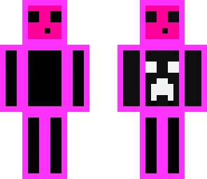 multi-face pink slime with white creeper