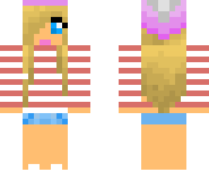 blondie with barette