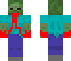 zombie with blood 