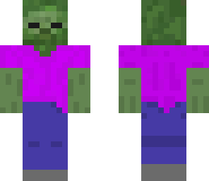 purple shirted zombie