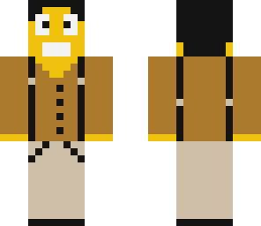 man with suspenders
