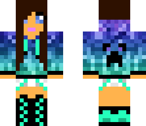 epic rainbow creeper girl