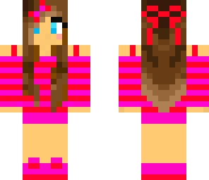 red cute girl