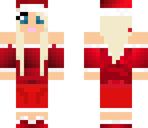 teenage girl in santa clothes