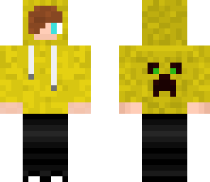 cool boy with hoodie yellow