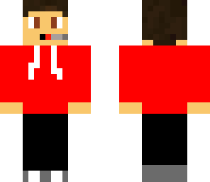 red hoodie