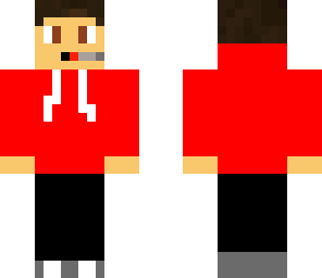 red hoodie
