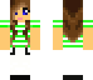 green striped girl
