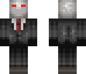 slender man with red eyes
