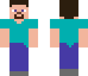 steve without shadows and dark skin