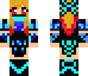 blue ninja girl