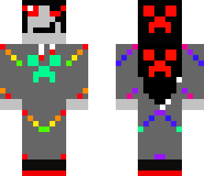 creeper face rainbow troll