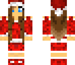 blue eyed santa girl