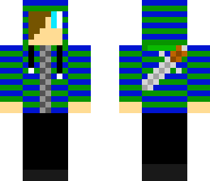 teenager  with a sword fixed