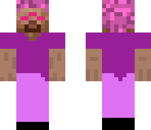 steve and spiders in pink and a girl