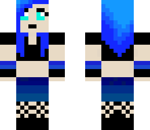 blue goth girl