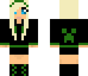creeper hoodie girl 2