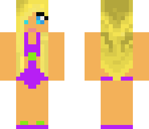 purple swimsuit