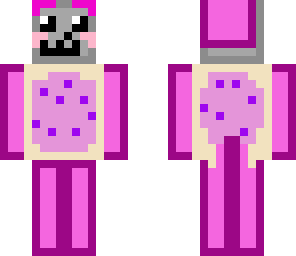 pink and purple nyon cat