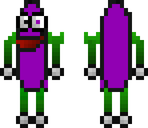 a purple banana
