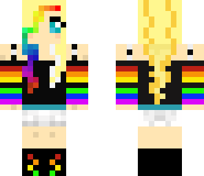 cute rainbow girl