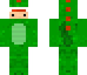 man in a dino suit