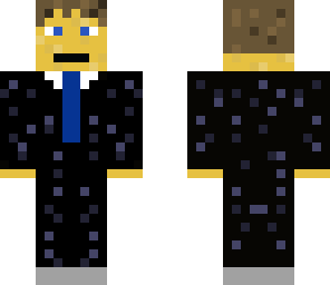 blue tie suit