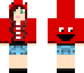 elmo hoodie girl