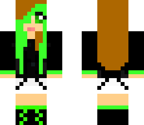 lime green girl