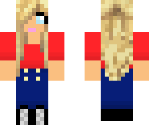 girl with high waist jeans - hair by geekbabe