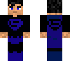 black and blue superman
