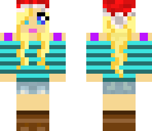 girl with santa hat