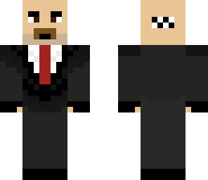 hitman agent 47 with sunglasses and mustache