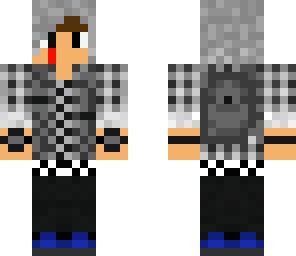 plaid teen with scar