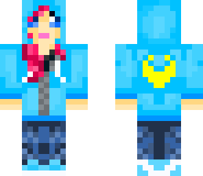 blue moon hoodie girl
