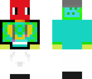 colurful red man