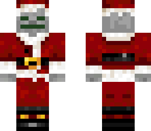 skeleton santa oczy green